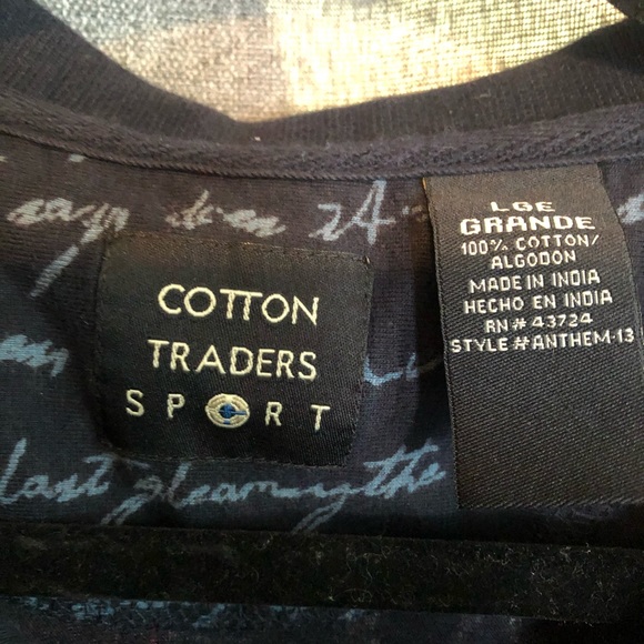 Men’s cotton Patriot traders India collar flag shirt - Picture 7 of 11